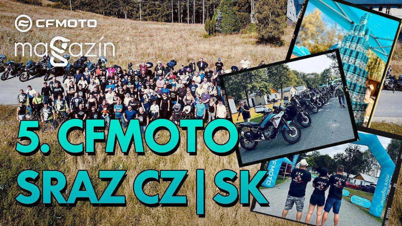 Sraz majitelů CFMOTO v Rožnově pod Radhoštěm.