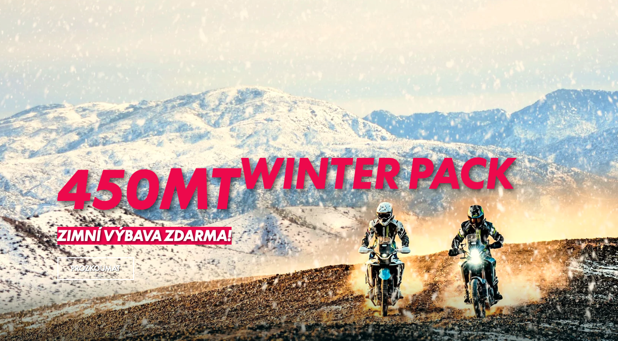 CFMOTO 450MT se zimní výbavou zdarma